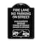 Signmission No Parking on Street Unauthorized Vehicles Towed at Vehicle Owners Expense, A-DES-BS-1824-23690 A-DES-BS-1824-23690 - alternate 1